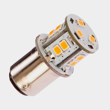 Lampa LED do latarni NauticLED, 1.8 W (odpowiada 20 W), BAY15D, 360°, 10 - 35 V, Ø19 x 34 mm, zielona - Jachtowa