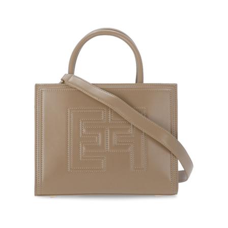 Elisabetta Franchi Tass.. Dove Grey , Beige , Dames , Maat: ONE Size Handtassen