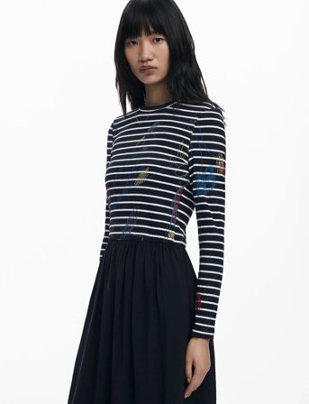 Desigual Raya Hibrida - Black - S