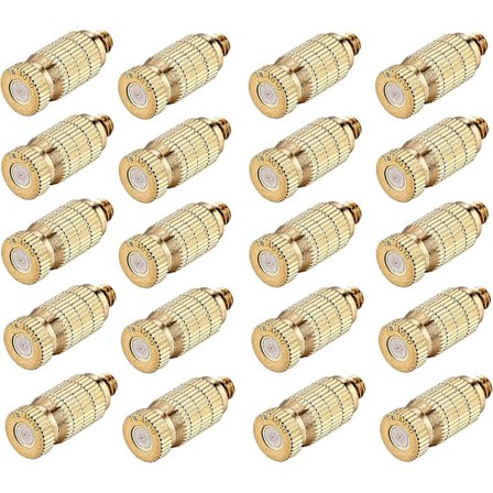 Acbungji Messing Dusjdyse, 20 stk Dusjsystem Dyser For Utendørs Kjølesystem, Vann Mister Dyseskiftehoder For Hage, Drivhus