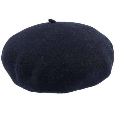 Seeberger - Svart beret Hatt - Boiled Wool Black Beret @ Hatstore