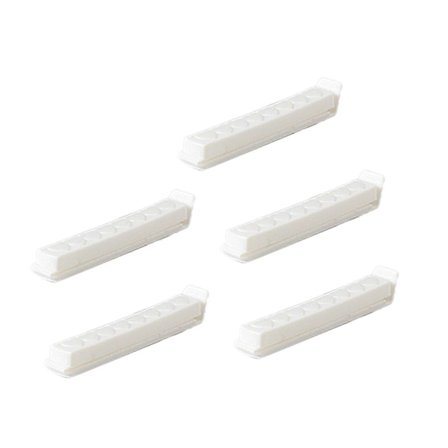 5 stk Matposeklemmer Forseglingsklemmer Kjøkkenpose Munn Te Melkepulver Snacks Forseglingsklemme Matforsegler for Husholdning