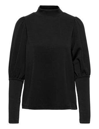 Mwelle Ls Puff Blouse Black My Essential Wardrobe