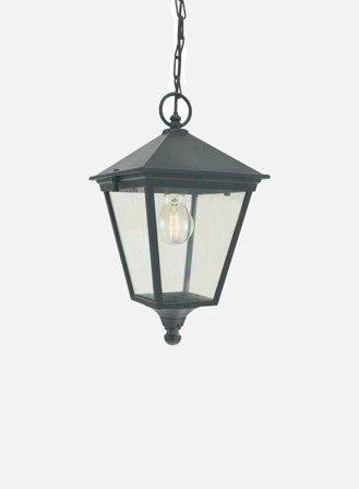 London 481a m/kjetting utelampe - sort