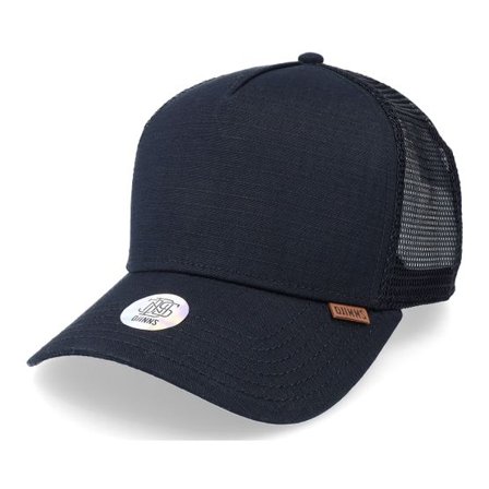 Djinns - Svart trucker Keps - Ribstop Black Trucker @ Hatstore