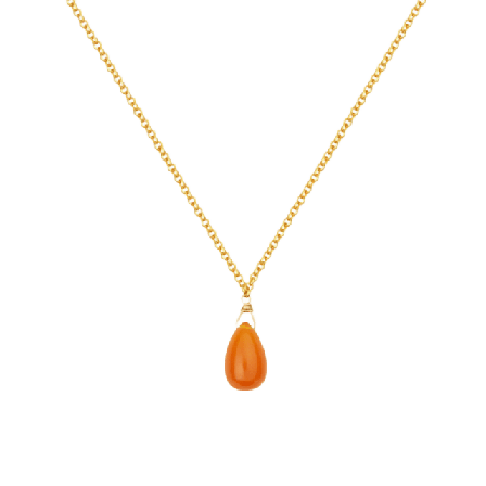 Sophie by Candy Drop Necklace Halsband Dam Orange ONESIZE