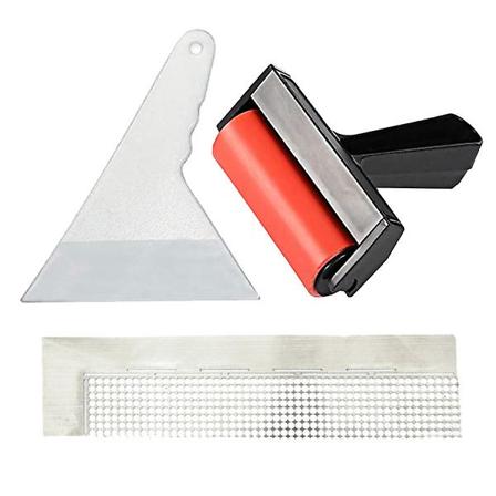 3 st Diamantbildverktyg Linjal Rulle Fixverktyg Korsstygn Målningsset Blandade Färger 11,5X3X0,25CM Assorted Color 11.5X3X0.25CM