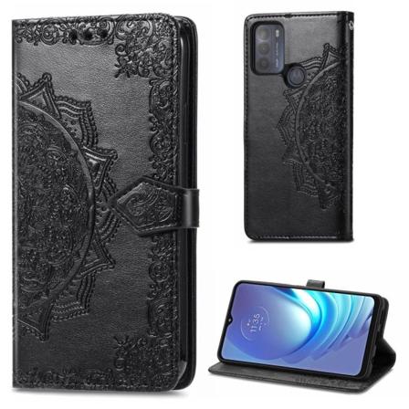 Mandala Motorola Moto G50 Flip Etui - Sort Black