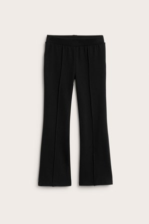 Kappahl | Utsvängda trikåbyxor Svart 116 | Svart