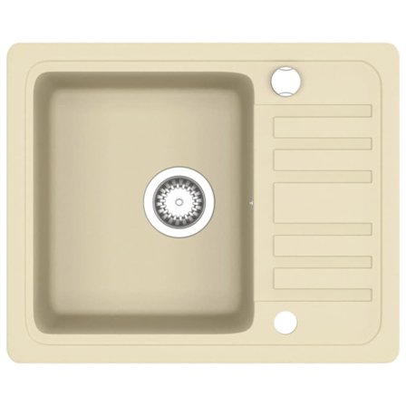 vidaXL Diskho granit enkel beige