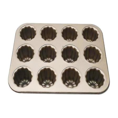 Caneles Form , 12-håls Cannele-muffinsbakverk