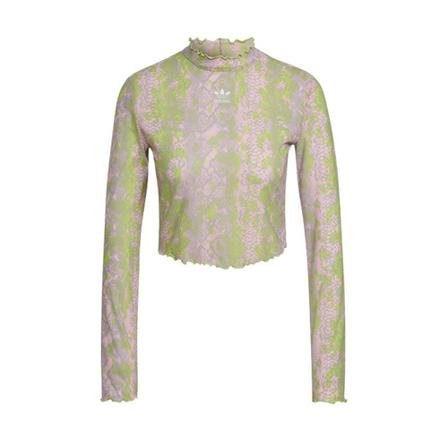 Adidas Originals Koszulka Snake Mesh Top Trend Pack , Groen , Dames , Maat: XS