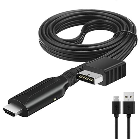 Mini Størrelse til PS1 / til PS2 til HDMI-kompatibel Konverter Adapter Fuld Digital Fo