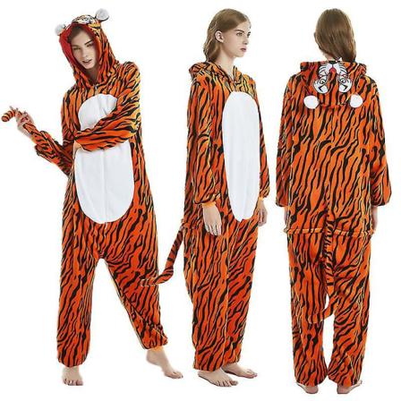 Tiger Costume Pyjamas Kigurumi Dress Pyjamas Animal Hoodie 140cm