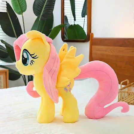 Miniso My Little Pony Plysjleketøy Anime Twilight Sparkle Fluttershy Pinkie Pie My Little Pony Utstoppet Ornament Dukke Jentegaver (LGL)