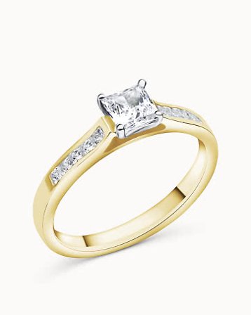 Side-stone Ring Fannie Petite 18K Yellow Gold Lab-Grown Diamond 0.30 Carat - Engagement Rings & Wedding Rings from Vanbruun