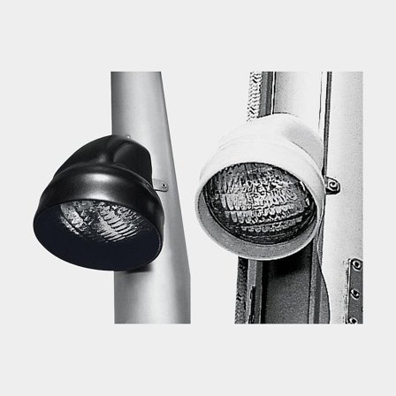 Mastbelysning Sealbeam 35W 12v Svart hus