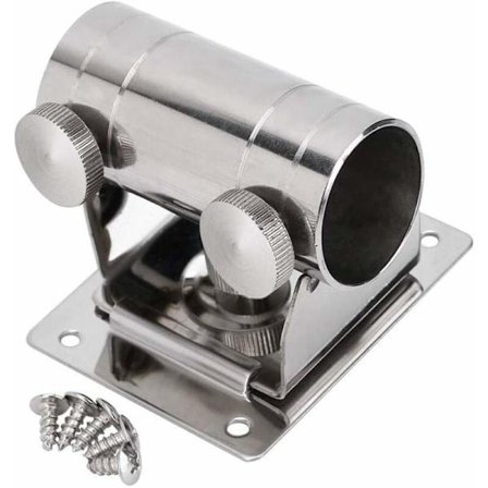 Justerbar parasollstativ i rustfritt stål, parasollholder for fiske