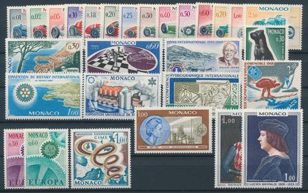 Monaco - Årgang 1967 - Postfrisk
