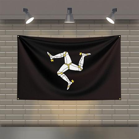 3x5 Ft TT Isle of Man Racing Motorcykelflagga Polyester Tryckt Motorcykel Flaggor för Rum Garage Dekoration ZZ0761 60 x 90cm