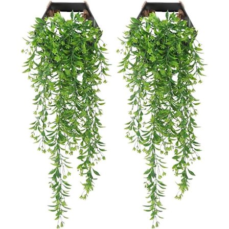 2 stk. Hængende Girlande Vinstok Blomst Slæbende Beslag plante| Kunstig Vedbend|Kunstige Blomster Falsk Glycine Kontor Dekoration Hjem Dekoration Fest