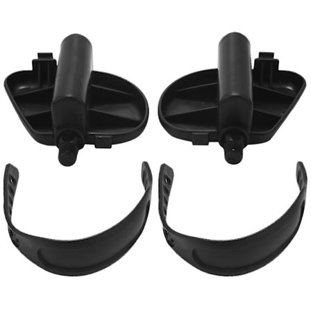 1 par treningssykkelpedal utvidet sykkelpedal med pedal treningssykkel stasjonær hjemme-hao