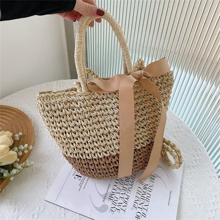 Handgjord vävd väska handväska 2 2