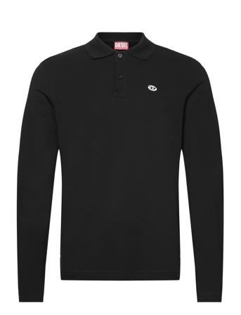 T-Smith-Ls-Doval-Pj Polo Shirt Diesel Black