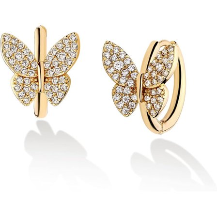 Cubic Zirconia Huggie-örhängen 14k Guldpläterade Små Örhängen Små Huggie Hoop-örhängen Enkla Lätta Hoops Present fo