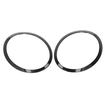 Glansig Svart Strålkastarring Trim Par Vänster Höger 51137149905 Ersättning för Mini Cooper Clubman R55 2008 2015