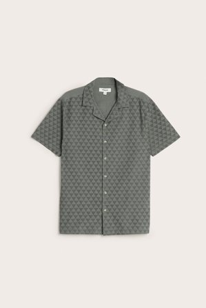 Kappahl | Koszula z krótkimi rękawami, o wyraźnej strukturze | Zielony