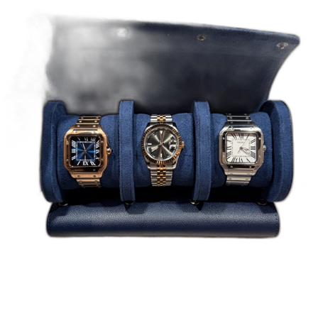 Tre exklusiva armbandsur i etui