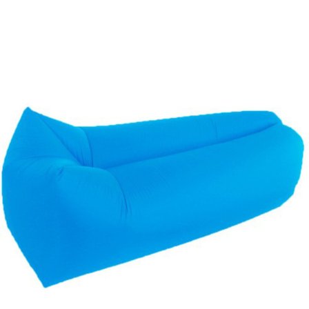 Uppblåsbar säng för utomhusbruk med fyrkantigt huvudstöd - Himmelblå Lunch