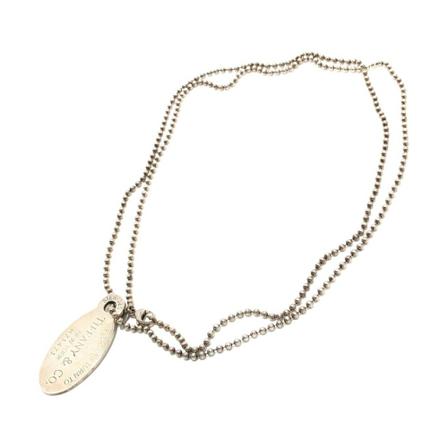 Tiffany & Co. Pre-owned Necklaces Grå, Dame Vintage Smykker, Størrelse: ONE Size