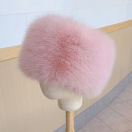 Falsk pels hat russisk hat ROSA(pink)