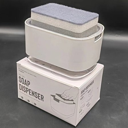 Tvåltvättmedelsdispenser Flytande handpumpsdispenser VIT white