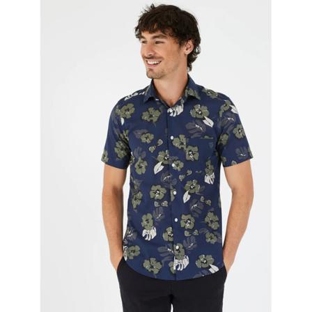 Eden Park, Chemise à motif tahitien Blauw, Heren, Maat:XL
