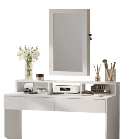 Rootz Jewelry Cabinet - Mirror Cabinet - Wall Cabinet - Rumbesparende arrangør - 10x37x67cm