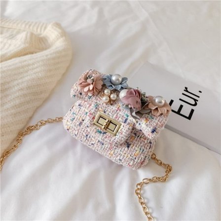 Crossbody Taske Pearl Håndtaske PINK BLOMST BLOMST