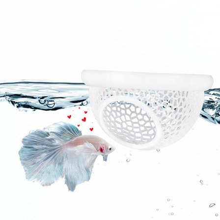 Flydende Betta Skjulested & Reje Hule