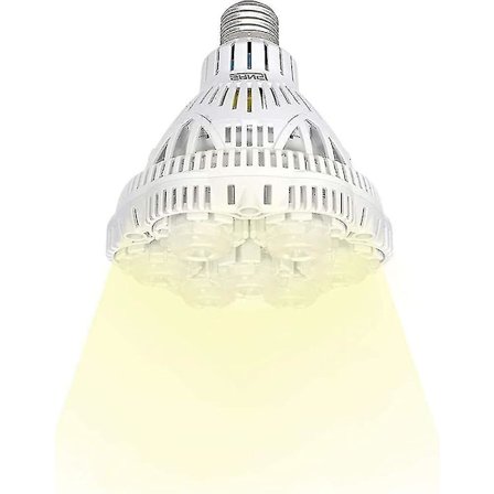 Full Spectrum Led Grow Light 36w Full Cycle E27 Grow Light, 2000lm dagslys hvit, plantelampe for hagedrivhus, akvarieplante