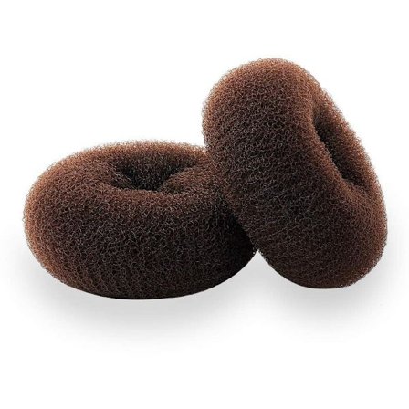 Hårelastikker - 2 Medium (7,6 cm/Brun) - Letanvendelige hårelastikker - Fantastiske til kort og fint hår