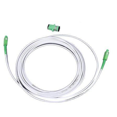 Pansret SC Patchkabel med Flenskontakt 5m for Optisk Modemforlengelse - Single Mode SC APC for FTTH FTTB FTTP