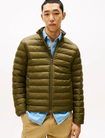 Tommy Hilfiger Packable Recycled Jacket - Khaki green - XL