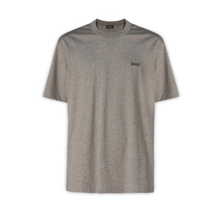 Ermenegildo Zegna, T-Shirts Grijs, Heren, Maat:S