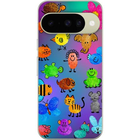 Kompatibel Mobilcover til Google Pixel 10 Little Scribble Friends