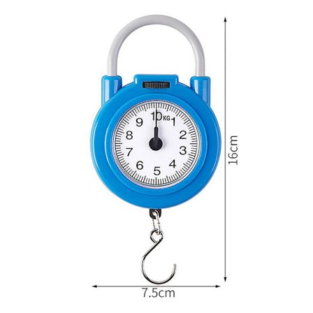 10 kg bærbar hengende mekanisk vekt Fiskebagasje Kjøkken