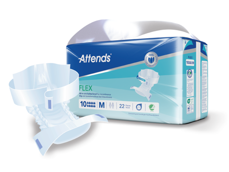 Attends Flex 10, Medium, 22 stk.