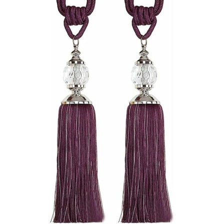 Gardinstång och persienner Tillbehör 1 Par Kristall Tofs Gardin Upphängningsrep Draperingar Spänne Upphängningsband Upphängning / Tofs Fönster 