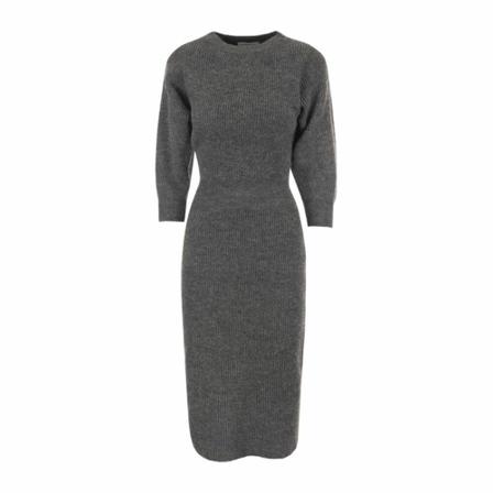 Fabiana Filippi, Knit Dress Grijs, Dames, Maat:L